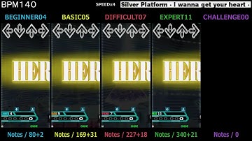 DDR / Silver Platform - I wanna get your heart - - SINGLE (DanceDanceRevolution SuperNOVA2)