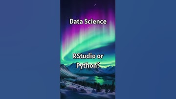 RStudio or Python #machinelearning #datascience #python #rstudio