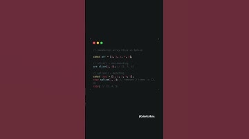 ✂ JavaScript Array Slice vs Splice in 30 Seconds! 🚀 #shorts  #javascript