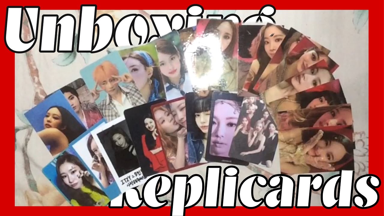 unboxing random kpop replicards