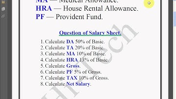 Microsoft Excel Tutorial in Bengali (Part 6) Create Salary Sheet in Excel