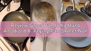 Review GreenPan Lima Hard Anodized 8" Frying Pan Skillet Nonstick, Ceramic Nonstick, PFAS-Free Nonto