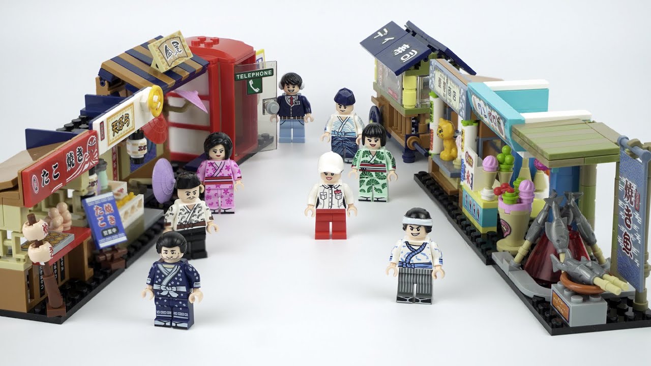 Lego Japanese Street View: 8 Sets Compilation/Collection Unbox