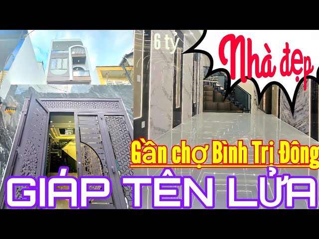 Cô 3 bán nhà quận Bình Tân 4 Phòng, Sổ hồng riêng sát Khu Tên Lửa, Q.6