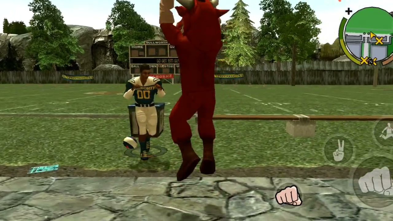 Bully - The Mascot likes to play with its enemies