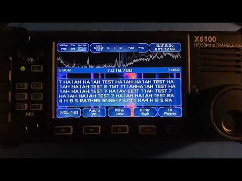 X6100 CW decoder de R1CBU