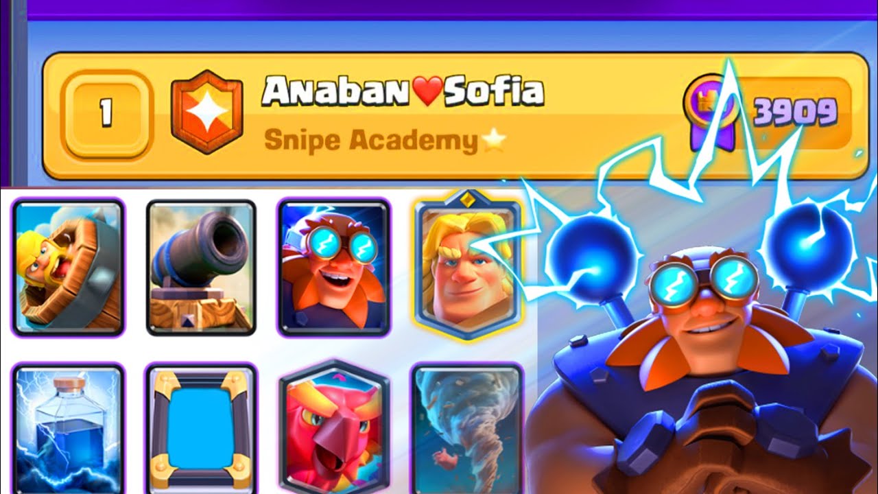 Anaban Clash Royale best Electro giant lightning deck - YouTube