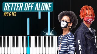 Ayo & Teo - "Better Off Alone" Piano Tutorial - Chords - How To Play - Cover screenshot 4