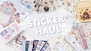 huge sticker haul + GIVEAWAY! // ft. stickii club