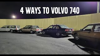 Night drifting with fellow volvo 740 abusers