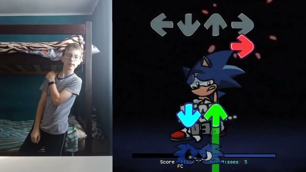 Friday Night Funkin' Lost my Mind - Sonic Vs. Xain In Real Life (FNF IRL) (Sonic.EXE/Fleetway)