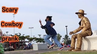 prank di Jakarta kota , funny prank just for laughing, cowboy prank