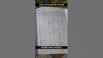 इयत्ता तिसरी निपुण रजिस्टर कैसे बनाये भाषा मूल्यांकन रजिस्टर साप्ताहिक आणि नियतकालिक #shortsfeed #ytshorts #shorts