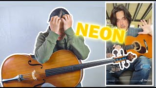 Neon - John Mayer on Cello Played like a Guitar + Fails