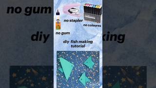 lets make a fish by folding #diy #craft #fish #colourpaper #easy Craft #shorts #art #paper #art
