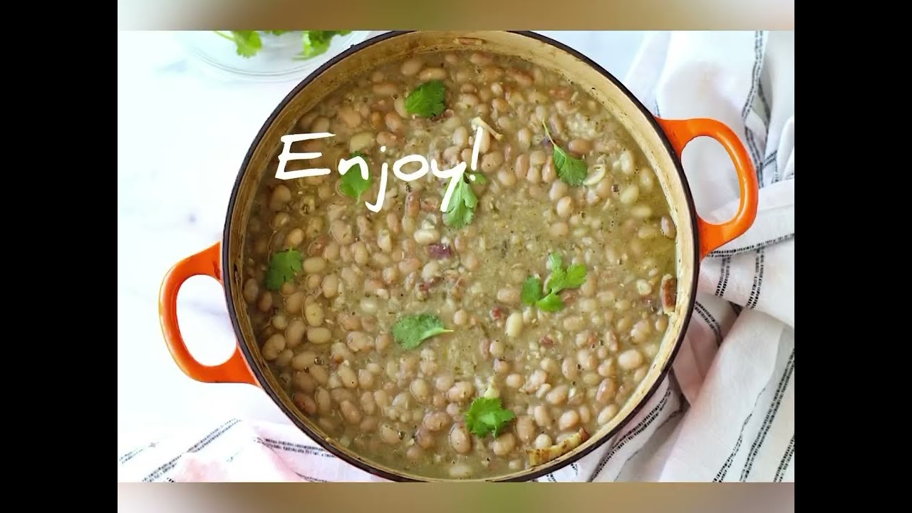 Carioca Beans Recipe, or Dutch oven Pinto Beans YouTube