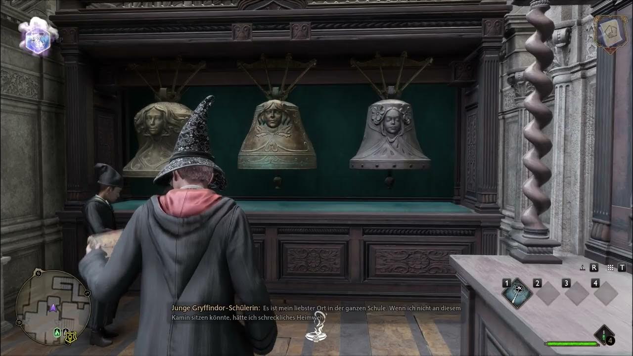 Hogwarts Legacy Der Flügel des Glockenturms Handbuchseiten Die Glocken der drei Schwestern