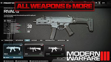 Modern Warfare 3: ALL Weapons, Perks, Field Upgrades and Equipment (Create-A-Class BETA WALKTHROUGH)