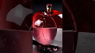 Satisfying Glass Apple Cutting Asmr Precision Sound