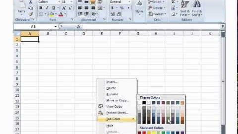 Học Excel cơ bản | Bài 4: Đổi Màu Sheet Tabs và Ẩn Hiện Bảng Tính