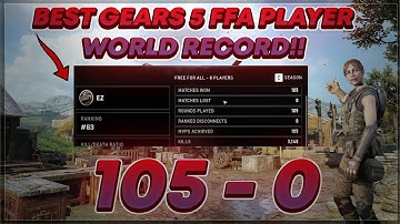Gears 5 - FFA WORLD RECORD WINSTREAK With 3000+ KILLS (INSANE)