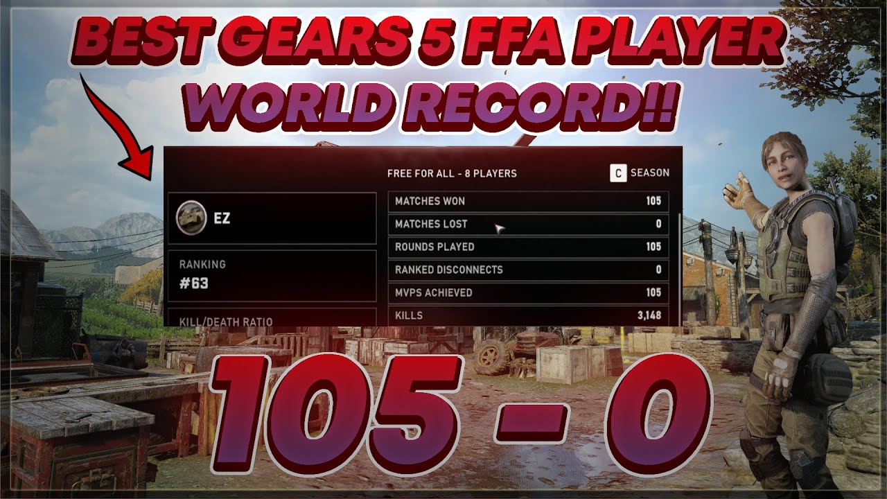 Gears 5 - FFA WORLD RECORD WINSTREAK With 3000+ KILLS (INSANE)