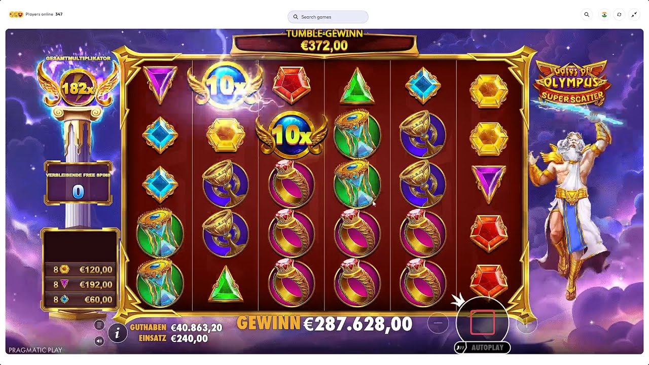 Gates of Olympus Super Scatter Buy Bonus | 25 Free Spins MASSIVE 202X Win!