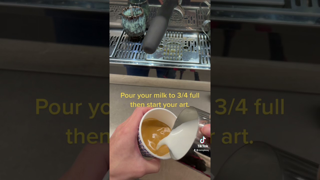 how to make latte art in a takeaway cup