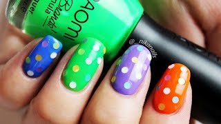 nails short diy rainbow easy beginners fun