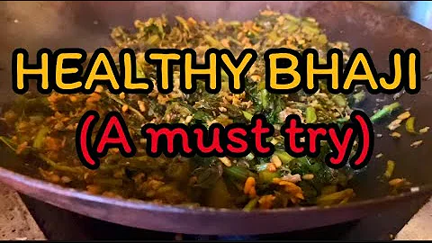 Healthy Bhaji | Red Spinach & Green Spinach | पालक और लाल माठ | Healthy & Tasty |
