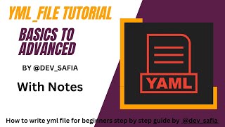 How to write yml file for beginners step by step guide by @dev_safia