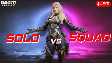 I Played SOLO vs SQUAD In COD MOBILE💀| CODM LIVE🔥 #shorts #codm #codmobile