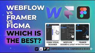 How to Choose: Webflow vs Framer vs Figma | The Ultimate Design Tool Showdown