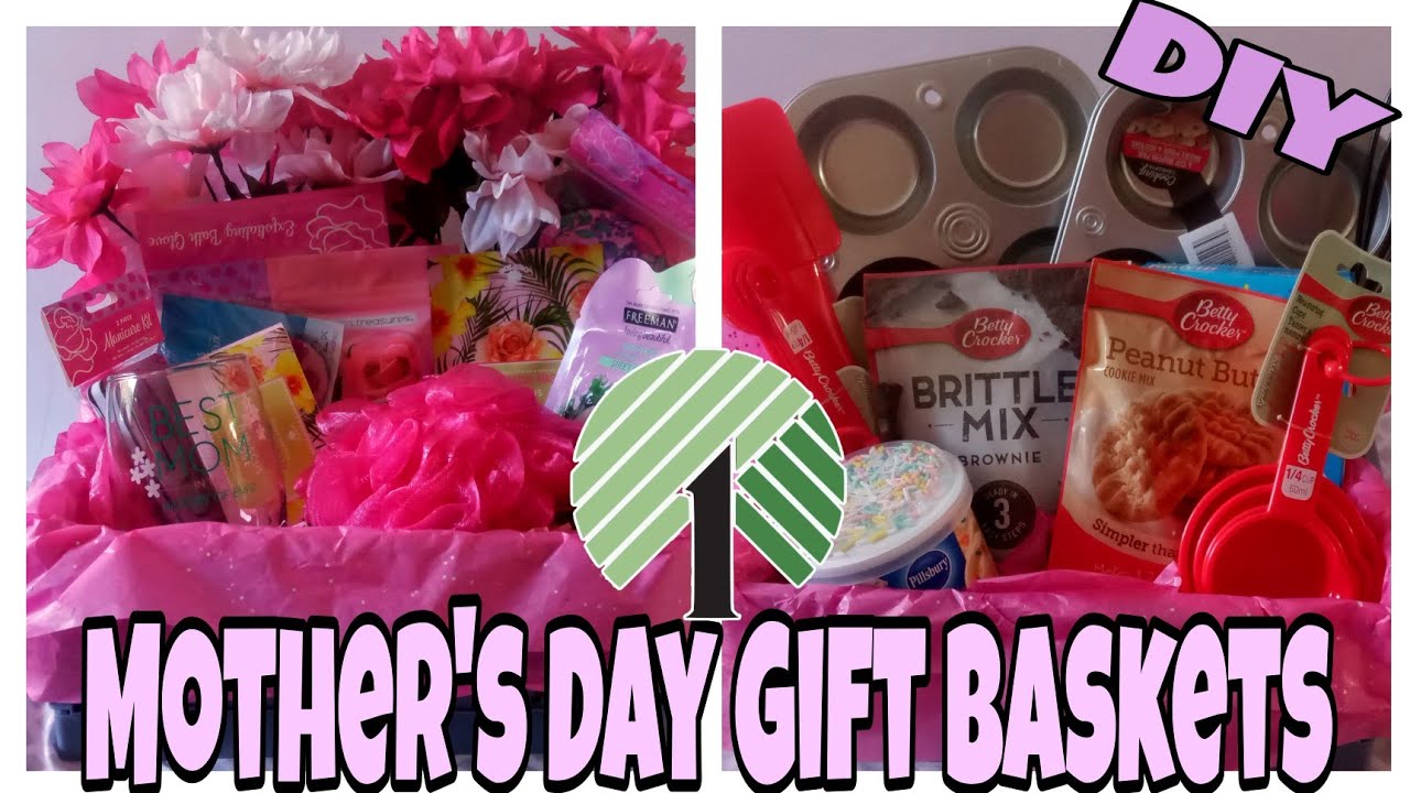 MOTHER'S DAY GIFT BASKETS! DOLLAR TREE DIY YouTube