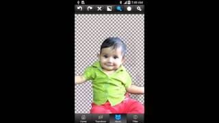 Putting a baby on a bubble with Superimpose for Android screenshot 2