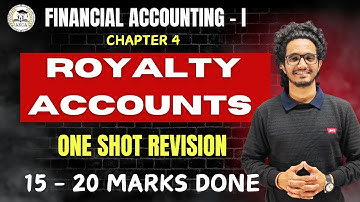 Royalty Accounts Revision | FY B.COM SEM - I | FINANCIAL ACCOUNTING | by DEVASHISH SIR