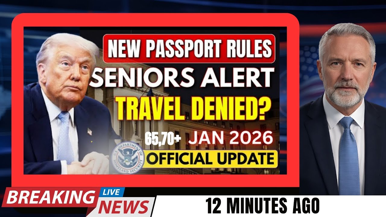 SHOCKING SENIORS ALERT: 2026 Passport Rules, Elderly Parents Risk Travel Denial & Huge Airport Costs