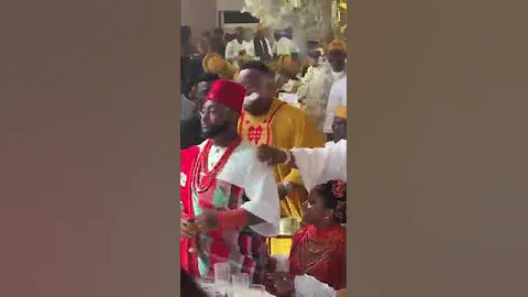 davido and chioma traditional marriage #davido #chefchi #chivido #viral  #shorts #youtubeshorts