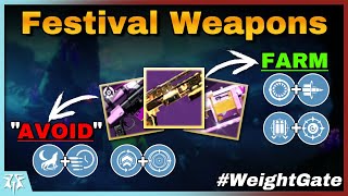 Festival of the Lost Weapons You Should(nt) Farm #Weightgate | Destiny 2 Revenant