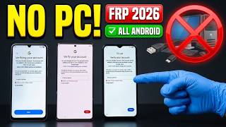 🔓 Forgot Google Account? Unlock ANY Android Without PC (2026 Master Trick)