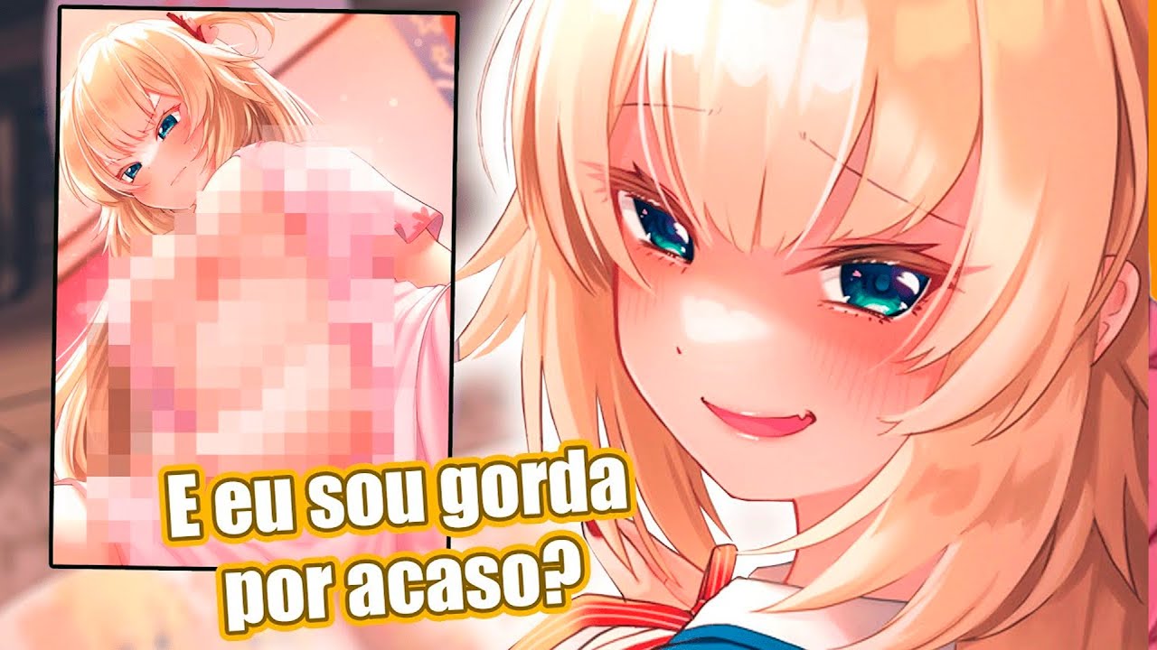 Ela não gostou que desenharam ela "gordinha"...