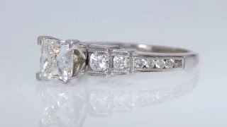 1.31CT Leo Princess Diamond Engagement Ring IGI Cert/Appr $9K $3995