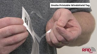 RFID Windshield Tag - Onsite Printable Version