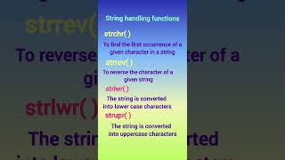 String handling functions part -2 in telugu