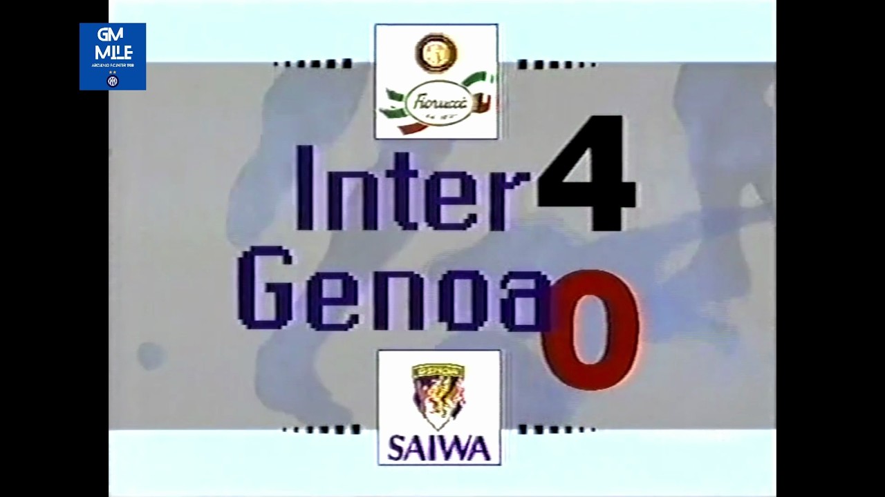 1992-93 (14^ - 03-01-1993) INTER-Genoa 4-0 [Battistini,Sosa,R.Ferri,Shalimov] Servizio D.S.Rai1