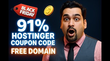 Hostinger Domain Coupon Code 2025 - 91% OFF Black Friday Coupon Codes + Step-by-Step Guide