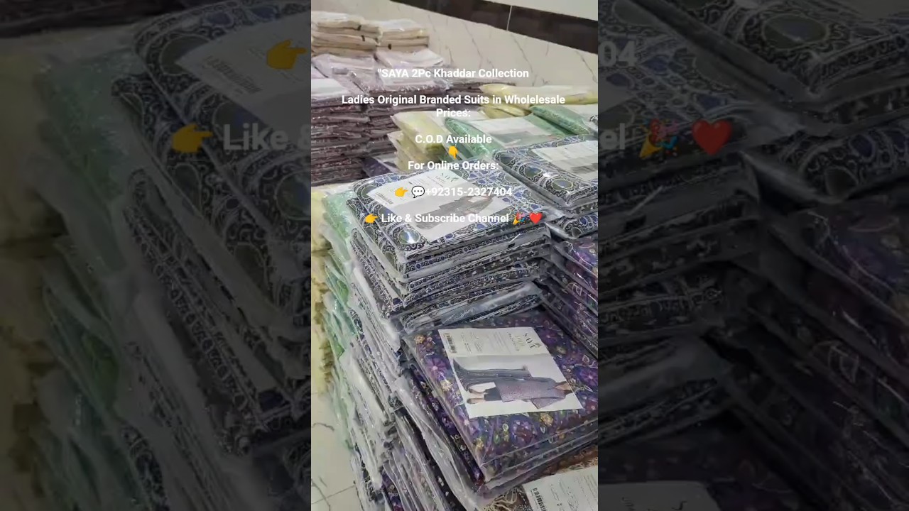 👉 SAYA Khaddar Sale 2 Piece Unstitched Winter Collection  | Alkaram Gali Landhi Karachi 