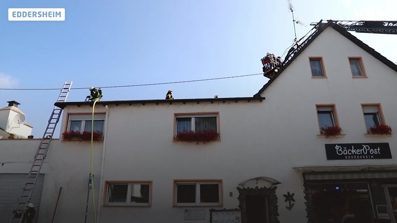 Dachbrand in Eddersheim