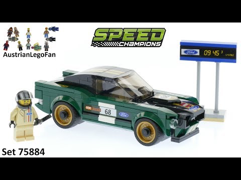 Lego Speed Champions 75884 1968 Mustang Fastback Lego Build Review - YouTube