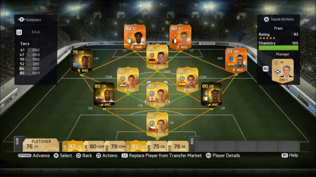 FIFA 15 300K BPL Squad Builder - MOTM Bony, MOTM Giroud, IF Toure